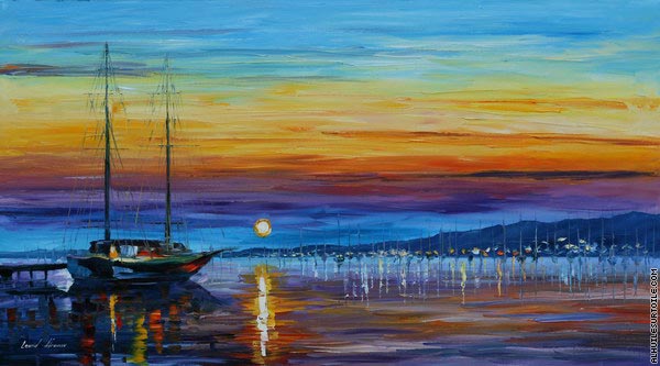 Coucher De Soleil Sur Léternité Afremov