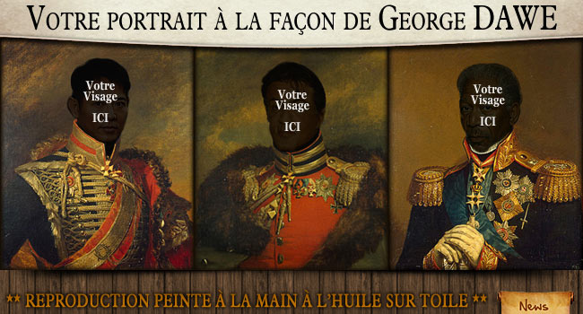 Votre portrait militarisé à la façon de GEORGE DAWE