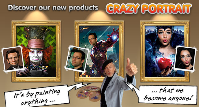 Your CRAZY hand-painted oil painting portrait from your photo