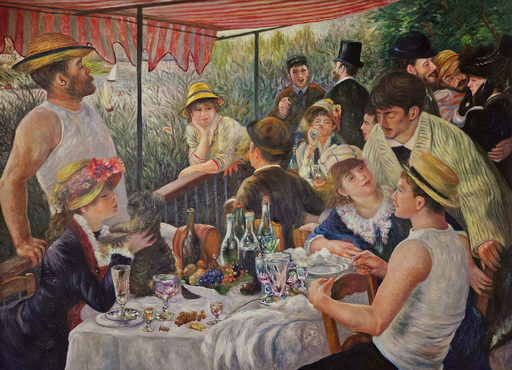 Reproduction du Déjeuner des canotiers