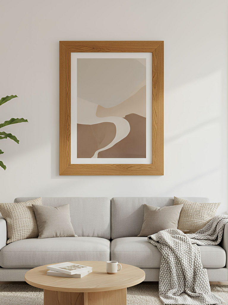 cadre en bois simple et chaud