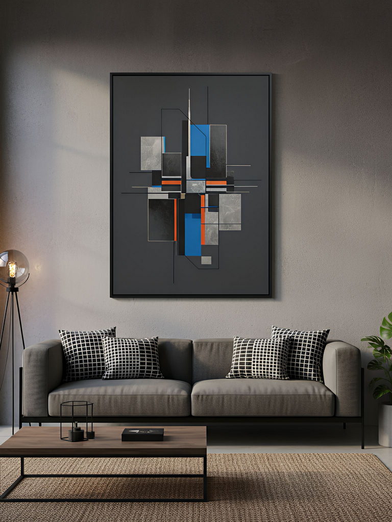 cadre fin en métal noir