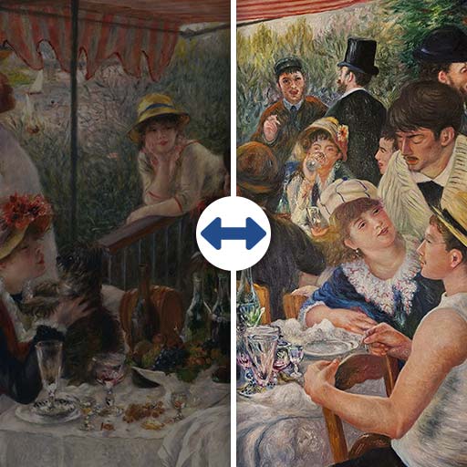 Le déjeuner des Canotiers (Renoir) 180x130cm