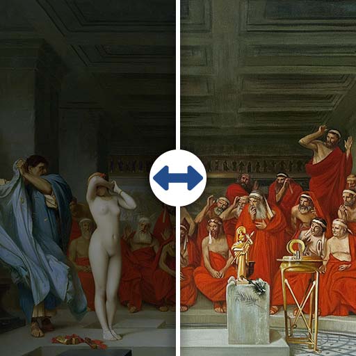 Phryné devant l’aréopage (Gérôme) 80x60cm